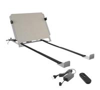 tectake® Dossier de lit électrique pour Sommier à Lattes & sommier tapissier Lit Adulte Lit ado Lit 1 Place avec Moteur Silencieux & télécommande, Largeur réglable Tous Types de Matelas