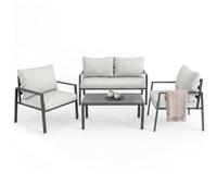 Ensemble de salon Göteborg avec table - gris clair