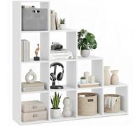 tectake® Étagère Bibliothèque avec 10 Cubes Compartiments Meuble de Rangement Moderne Aspect Bois pour Rangement Bureau, Salon, Cuisine, Chambre, Dressing, Entrée Etagere Rangement