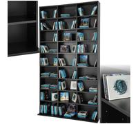 tectake® Étagère Bibliothèque Étagère Rangement CD/DVD pour 1080 CDs - 180x102x23,5 cm Meuble de Rangement Moderne pour Rangement Bureau, Salon, Chambre, Etagere Rangement Meubles de Salon