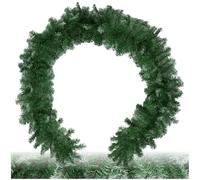 tectake® Guirlande Noël 2,7 m, Guirlande Sapin avec Pointes Blanches Aspect Naturel, Boucle Pratique, Deco Noel, Branches artificielles faciles à Plier, Sapin de Noel, Décoration Noël intérieur, Vert