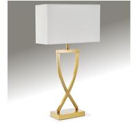 tectake® Lampe de table Moderne Lampe à poser salon Design avec abat jour pour table de chevet, salon, chambre, bureau, dressing, entrée, table d appoint, Decoration maison