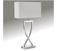 tectake® Lampe de table Moderne Lampe à poser salon Design avec abat jour pour table de chevet, salon, chambre, bureau, dressing, entrée, table d appoint, Decoration maison