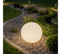 tectake® Lampe globe LED multicolore Taille S (Ø 30 x 30 cm) avec telecommande 16 couleurs Veilleuse Lampe jardin Luminaire exterieur Éclairage extérieur Eclairage piscine Salon de jardin exterieur
