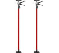 tectake® Lot de 2 Etais telescopique Support Plafond, Etai telescopique, réglable en hauteur de 115 à 290 cm, Charge max. 30kg par Etai de soutien, Fixation rapide, Bricolage, Outil plaquiste, Rouge