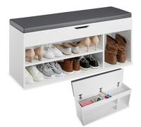 TecTake® Meuble Chaussures Meuble de Rangement Moderne Meuble d'entrée pour Max. 9 Paires 104x30x49 cm, Rangement Chaussures Gain de Place idéal Entrée, Chambre, Dressing Rangement Chaussure