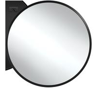 tectake® Miroir Mural Rond avec Cadre Noir en Aluminium Ø 80 cm Miroir Design Moderne Miroir Industriel pour Décoration Chambre Salon Entrée Salle de Bain Dressing Couloir Coiffeuse Maison