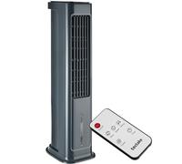tectake® Rafraichisseur d'air 4-en-1, Refroidisseur Portable, Ventilateur, Humidificateur, Purificateur d'air HEPA, Réservoir 5 L, 3 Modes, 3 vitesses, Oscillation, Minuterie 12H, Silencieux, Gris