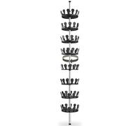 tectake® Rangement chaussure max. 48 paires, Carrousel Meuble chaussure 26,5 x 100-300 cm, Organisateur chaussures, Range chaussures Dressing, Chambre, Rangement placard, Dressing Chambre adulte