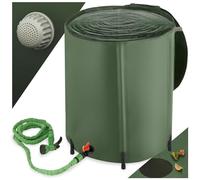 tectake® Récupérateur Eau de Pluie Pliable Réservoir d'eau Cuve Eau de Pluie Filtre en Filet Inoxydable Résistant aux Intempéries pour Arrosage Jardin Potager Plantes Arrosage Gazon - 200 litres