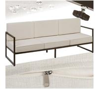 Canapé de jardin COMOSA 3 places - marron/beige