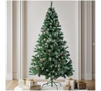 tectake® Sapin de Noël Artificiel Type Nordmann 180 cm, 705 Branches, Vert avec Pied Metallique Arbre de Noel Sapin de Noel Artificiel pour Décoration Noel - Plusieurs Couleurs et Tailles