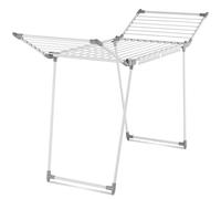 tectake® Etendoir Linge Interieur & extérieur Séchoir à Linge Pliable avec etendage de 1,80m, Etendoir Chaussette & Petites pièces Rangement buanderie pour lessive Organisation Maison - Blanc