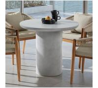 Table de jardin ronde TALMI 86,5x75,5cm - gris béton