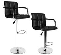 tectake Tabourets de Bar Chaise Fauteuil bistrot réglable pivotant siège Design - diverses modèles - (2X Harald | no. 401572)