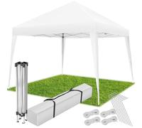 tectake® Tonnelle de Jardin 3x3m en Acier époxy Pliable Tente de réception Pavillon, Imperméable, Sac de Transport Inclus, Tonnelle terrasse Exterieur Tente de réception Barnum Mariage Baptême