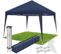tectake® Tonnelle de Jardin 3x3m en Acier époxy Pliable Tente de réception Pavillon, Imperméable, Sac de Transport Inclus, Tonnelle terrasse Exterieur Tente de réception Barnum Mariage Baptême