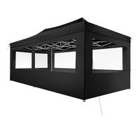 tectake® Tonnelle de Jardin 6 x 3 m autoportée en Aluminium Pliable Tente de réception 100% Imperméable, 4 Parois, Sardines & Sac de Transport Inclus, Tonnelle terrasse Exterieur