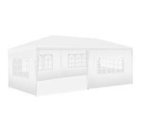 tectake® Tonnelle de Jardin Exterieur 6x3m Tente de Reception Protection UV 30+, Barnum Chapiteau Gazebo Pavillon de Jardin, résistant à l'eau avec Parois Amovibles, Cadre Robuste en Acier époxy