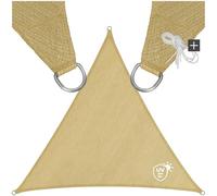 tectake® Voile d'ombrage 6x6x6m Protection Bache Anti UV 50+ Toile ombrage Exterieur résistante & Respirante Toile Tendue 160g/m² avec Câbles de Tension pour Balcon Terrasse Exterieur Piscine