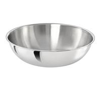 TeCuisine - Wok Inox 18/10 Triply - 24 cm - Sans Manche - Sans Revêtement - Sans PFAS, PFOA, PTFE - Compatible Tous Feux Dont Induction - Cuisson Saine et Durable