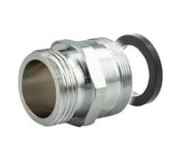 tecuro Brise-jet - Adaptateur de robinetterie pour tuyau de jardin M28 x 1, chromé