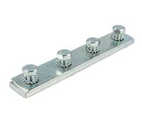 tecuro Connecteur de rail pour rail de montage type 27/18 et type 28/30, en acier galvanisé - MSV2718