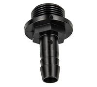 tecuro Douille de tuyau avec filetage extérieur Ø 32 mm x 1 1/4" AG pour tuyaux en PVC et tuyaux d'arrosage, 6 bar, polypropylène noir