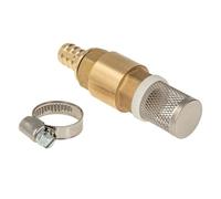 tecuro Kit de filtre d'aspiration 2,5 cm - Soupape MS avec clapet anti-retour, crépine d'aspiration, bec de tuyau et collier de serrage - 2761001