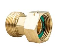 tecuro Raccord à vis 1" x 1 filetage extérieur - Laiton nu - 491010