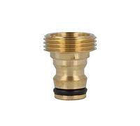 tecuro Raccord de robinet filetage extérieur 3/4" avec raccord enfichable - Raccord d'appareil en laiton nu - Compatible avec le système d'emboîtement Gardena G 3/4"