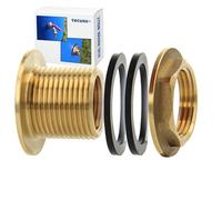 tecuro Réservoir Baril de raccord Raccord réservoir versc hrabung Laiton avec Filetage extérieur 1 1/4 (5/4) "X Filetage intérieur 1"
