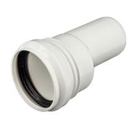 tecuro Tube réducteur Ø 50 à Ø 40 mm - Résistant à l'eau chaude, manchon enfichable, blanc, polypropylène