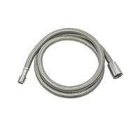 tecuro | Tuyau de douche de rechange | Pour douchette à vaisselle de cuisine | Raccord M15/1 x écrou conique 1/2" | Longueur 120 cm | Tressage en acier inoxydable | Fabriqué en Allemagne | 23202