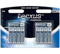 TECXUS Lot de 10 Piles Alcalines Maximum LR03 AAA (Micro) 1.5 V