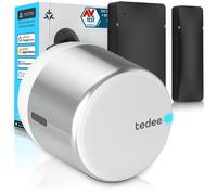 Tedee GO2 Alu + Capteur de Porte | Serrure Connectée Retrofit, Verrouillage Auto, Notifications | Alexa, Google Home, Apple HomeKit