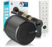 Tedee GO2 Alu Serrure Connectée avec Keypad PRO et Cylindre EXXO Smart | Sécurité Classe 6, Empreinte Digitale, Entrée sans ompatible Matter