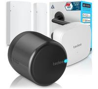 Tedee GO2 Alu Serrure Connectée WiFi avec Bridge et Capteur de Porte | Verrouillage Automatique, Entrée sans ompatible Matter, Alexa