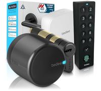 Tedee GO2 Alu Serrure Connectée avec Bridge WiFi, Keypad PRO et Cylindre EXXO Smart | Sécurité Classe 6, Empreinte Digitale | Compatible Matter, Alexa