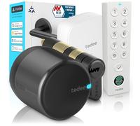 Tedee GO2 Alu Serrure Connectée avec Bridge WiFi, Keypad PRO et Cylindre EXXO Smart | Sécurité Classe 6, Empreinte Digitale | Compatible Matter, Alexa