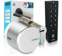 Tedee GO2 Alu Serrure Connectée avec Keypad PRO et Cylindre EXXO Smart | Sécurité Classe 6, Empreinte Digitale, Entrée sans ompatible Matter