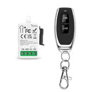 Tedeligo 433Mhz Commutateur De Télécommande Sans Fil DC 12V 1 Canal Module Récepteur De Relais Avec 1 Émetteur, Contrôleur De Contact Sec Passif, Pour Interrupteur De Système De Porte De Garage, LED