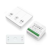 Tedeligo Interrupteur Module Volet Roulant Connecté, Commutateur Rideau Stores WiFi Avec Commutateur Distance RF 433Mhz Compatible Avec Tuya Alexa Google Home Pour Le Contrôle De La Minuterie Vocale