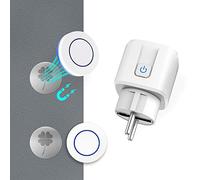 Tedeligo Prise télécommandée avec télécommande, Encastrés télécommandés prise programmable futée de télécommande de prise portée de contrôle de 50M pour équipement électrique de 3500W