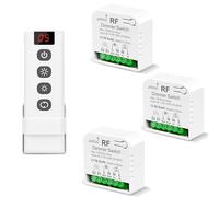 Tedeligo Variateur D'éclairage Interrupteur Sans Fil Avec Télécommandes, AC220V Gradateur Pour LED Et Halogènes 10W à150W, Compatible Avec Les Variateurs De Panneau Mural (pas Besoin De Wi-Fi)