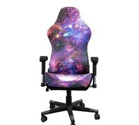 Tedkoo Housses de Chaise de Jeu élastiques, Housses de Protection Extensibles en Polyester à Motif Spatial, 1 Housse de Dossier, 1 Housse de siège et 1 Paire de Housses d'accoudoirs(Space Pattern-D)