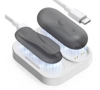 Tedubax Station de charge pour Plaud NotePin S, support de charge magnétique 2 en 1 avec câble tressé USB-C, accessoire de rechange pour enregistreur vocal NotePin S AI