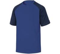 Tee-shirt bicolore GENOA manches courtes bleu roi/bleu marine T3XL - DELTA PLUS - GENOABM3X Bleu roi G