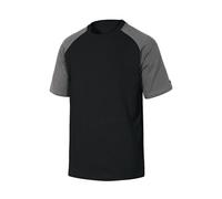 Tee-shirt bicolore GENOA manches courtes noir/gris TXL - - GENOANOXG
