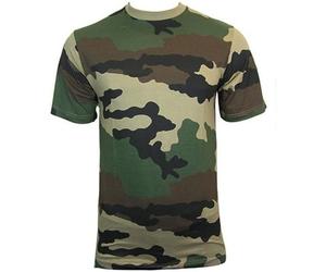 TEE SHIRT CAMOUFLAGE CENTRE EUROPE COL ROND ET MANCHES COURTES L